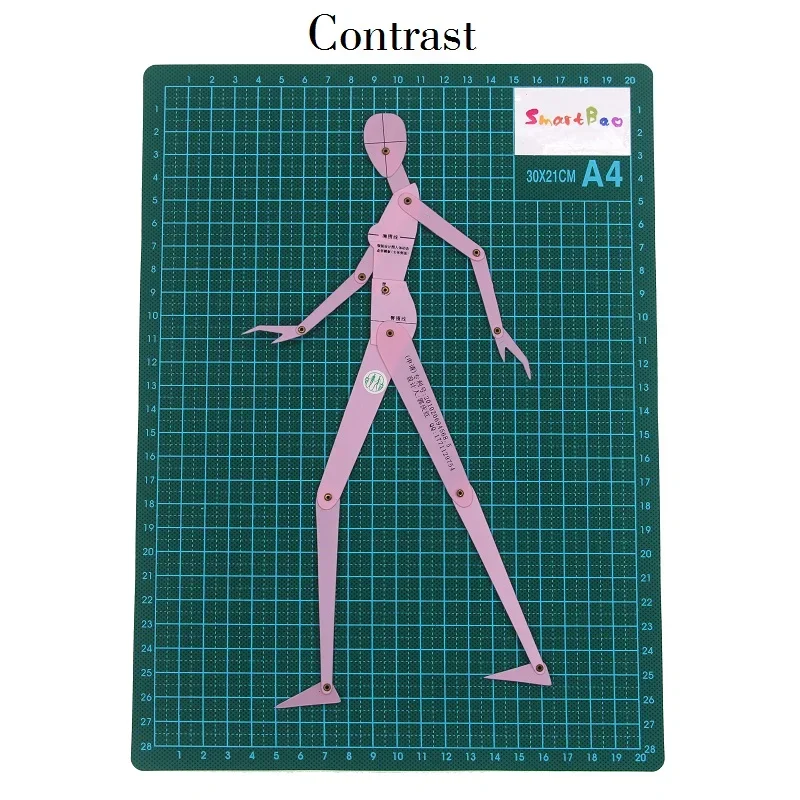 Fashion Drawing Ruler Garment Design of Human Body Dynamic Hand Drawing Template Ruler Women Effect Drawing Style Rotating Joint