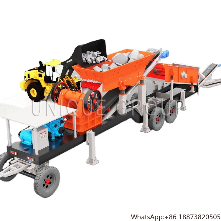 High Quality Movable Stone Crusher Rock Jaw Crusher manual stone crusher popular in Africa