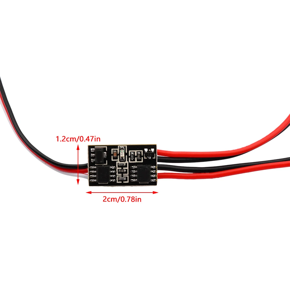 Interruptor electrónico de Control remoto de alta corriente, modelo aéreo, protección de plantas para Dron RC, Control de señal PWM, 2-20a, 3-30V