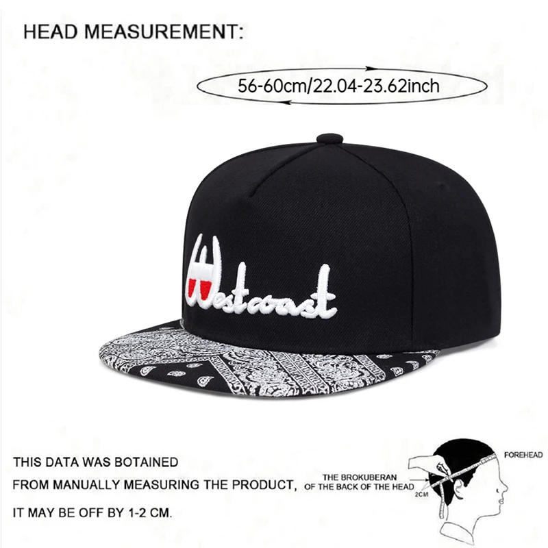 بارد الكاجو زهرة مطبوعة شقة الحواف قبعة قابل للتعديل الشارع الهيب هوب قبعة في الهواء الطلق ظلة قبعة الزخرفية قبعة للجنسين قبعة بيسبول #6