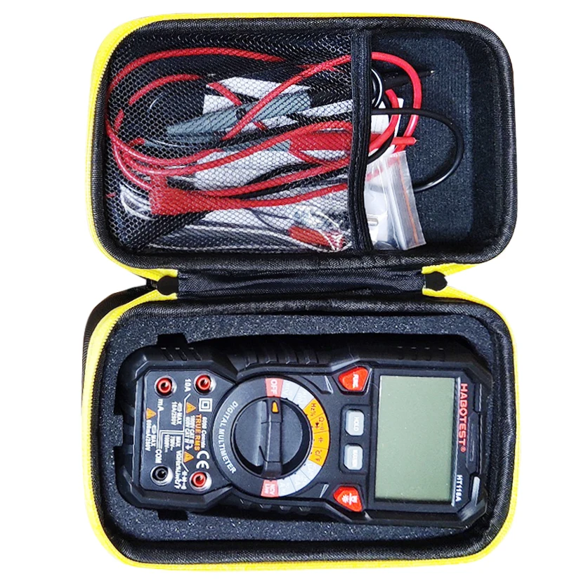 Newest EVA Hard Case Waterproof Shockproof Carry Bag for HABOTEST HT118A HT118C HT118D HT118E Digital Multimeter