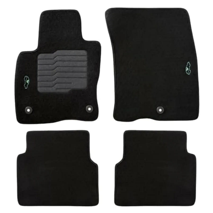 

Автомобильные коврики на заказ для Ford Bronco Sport 2021-2025 и Ford Maverick 2022-2025 (не для гибридных моделей), передние и задние, нескользящие, с подушечкой для пятки водителя, черные