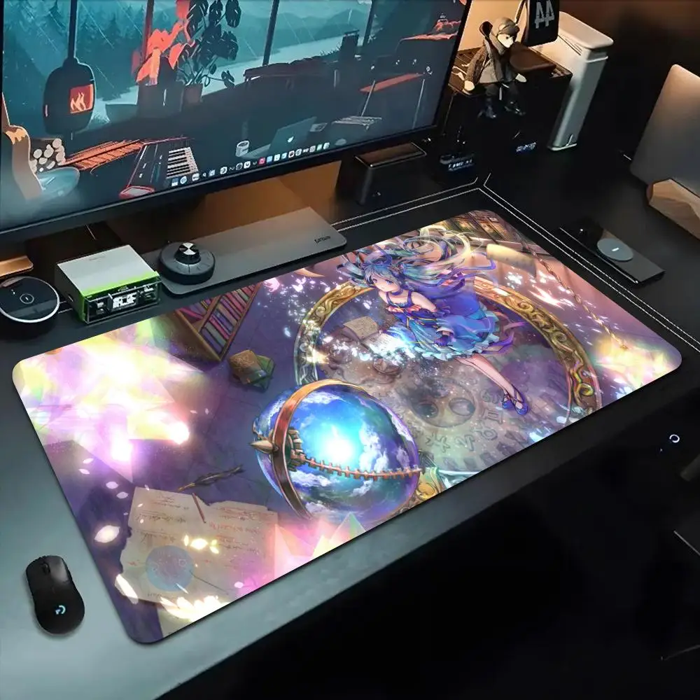 

Коврик для мыши Magic Girl 500X1000 мм, большой игровой коврик для мыши Gamer XL, резиновый коврик для клавиатуры отаку, коврик для ноутбука, стола