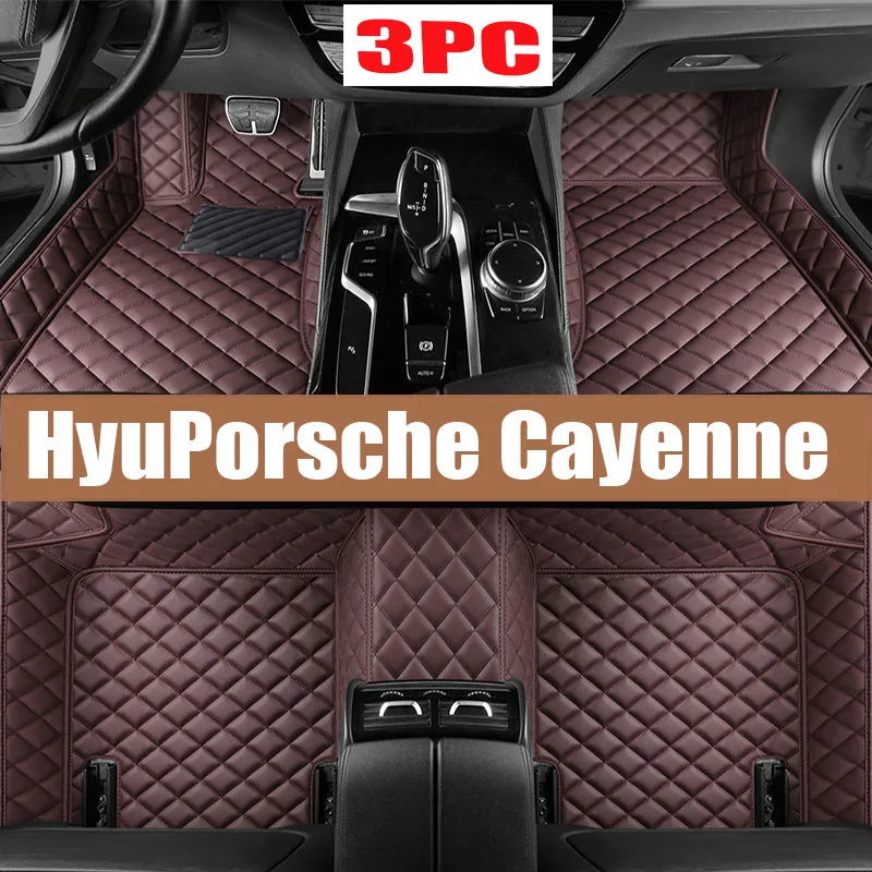 

Leather Car Floor Mats For Porsche Cayenne 9Y0 9Y3 2018~2022 5 Door Anti-dirt Pad Car Mat Luxury Tapis Voiture Car Accessories