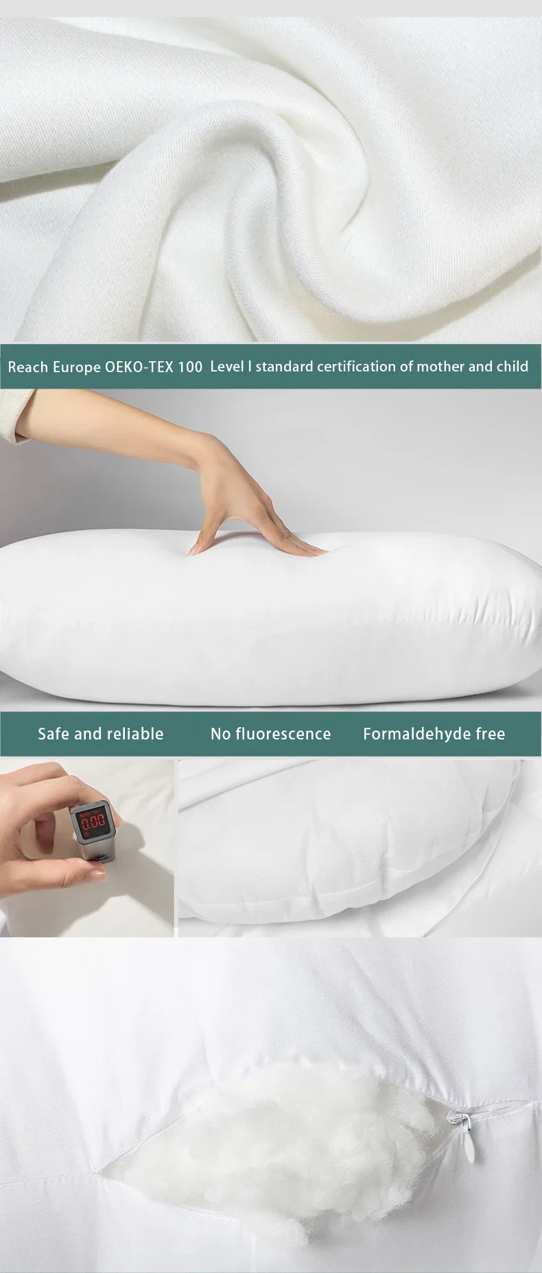 Personalizado maternidade travesseiro, em forma de U, extragrande, para dormir, fábrica