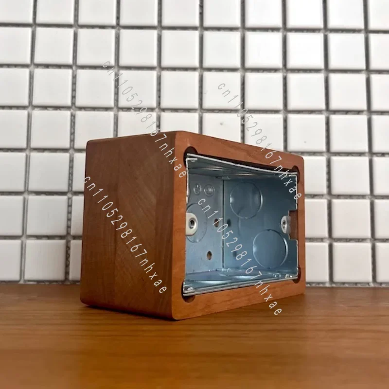 Surface Mounted Electrical Junction Box Solid Wood Outlet Wiring Box 86 / 118 Type N Wall Switch Box Premium Line Home Decoratio