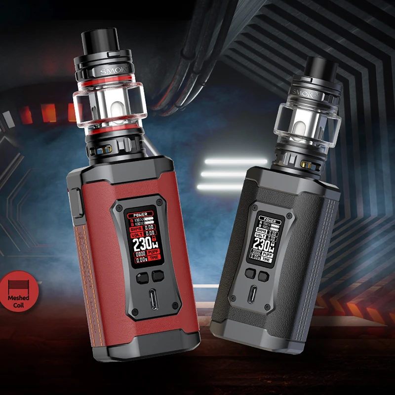 Original SMOK Morph 2 Kit 230W Morph 2 MOD 7.5ML TFV18 Tank Fit TFV18Mesh Coil Electronic Cigarette Vaporizer Support Dual 18650