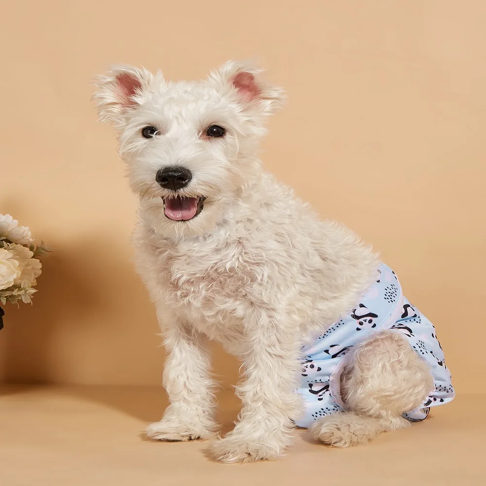 1/3 stücke Waschbar Weibliche Hund Windeln Größe Einstellbar Haustier Physiologischen Hose für Weibliche Hund Zeitraum Wiederverwendbare Hund Höschen Zufällige Farbe – Detail 9