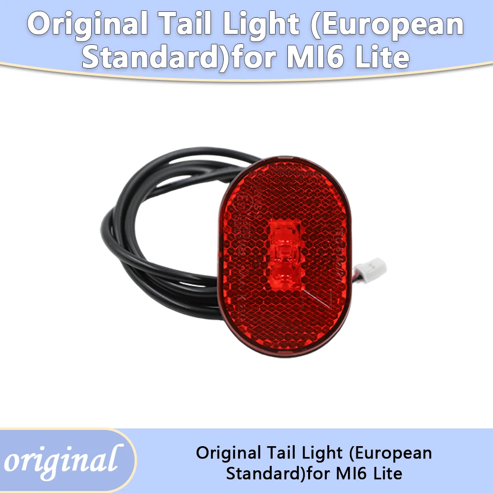 ​​Original European Version Rear Fender Tail Light ABS Warning Lamp For XM Mi6 Lite Electric Scooter Spare Parts