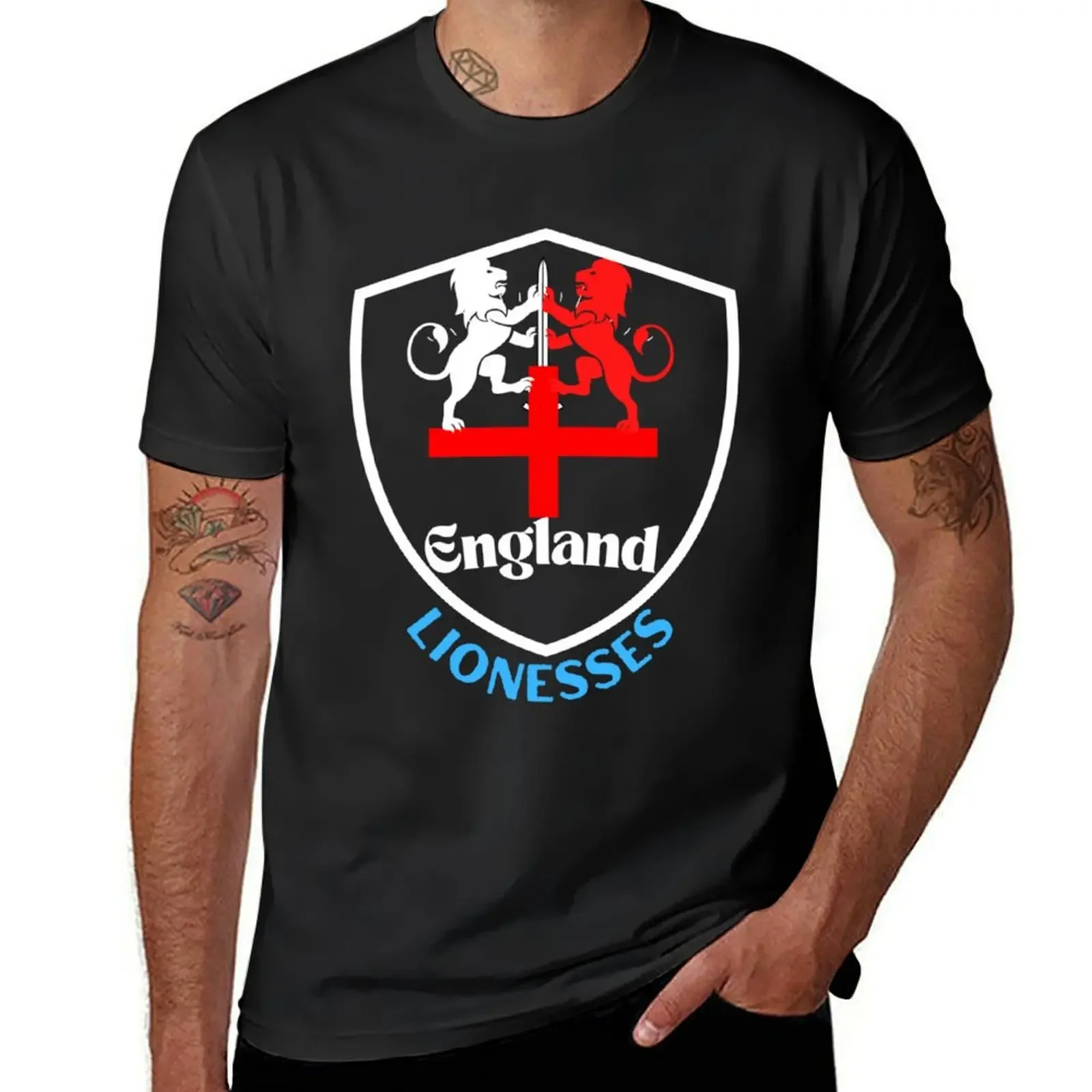 

England Lionesses T-Shirt plus sizes vintage clothes shirts graphic tee black t shirts for men