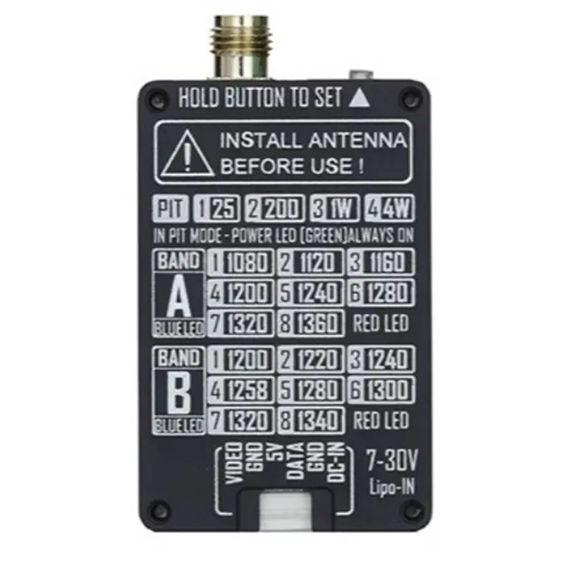 Y44A 3.3GHz Glasses VRX Module for RC FPV Long Range Drone Receiver 3170-3470MHz with Aluminum Housing