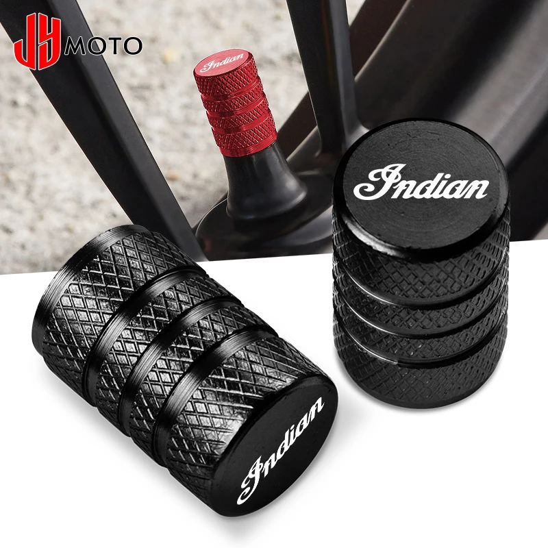 For Indian FTR 1200 S FTR1200 Carbon / Rally Chief VINTAGE Scout Motorcycle Accessories CNC Tire Valve Caps Air Stem Cover Plugs