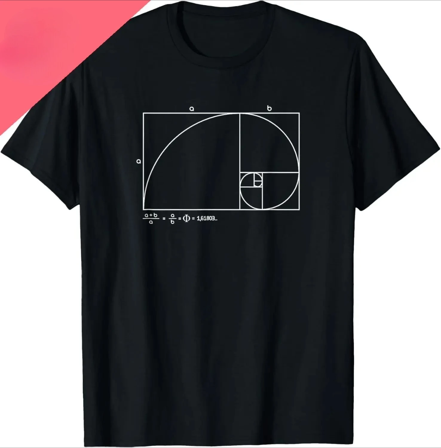 Fibonacci Golden Ratio T-Shirt Print Design Geschenk T-Shirt Street Retro T-Shirt Shirt Streetwear Damenbekleidung Mode Y2K Top