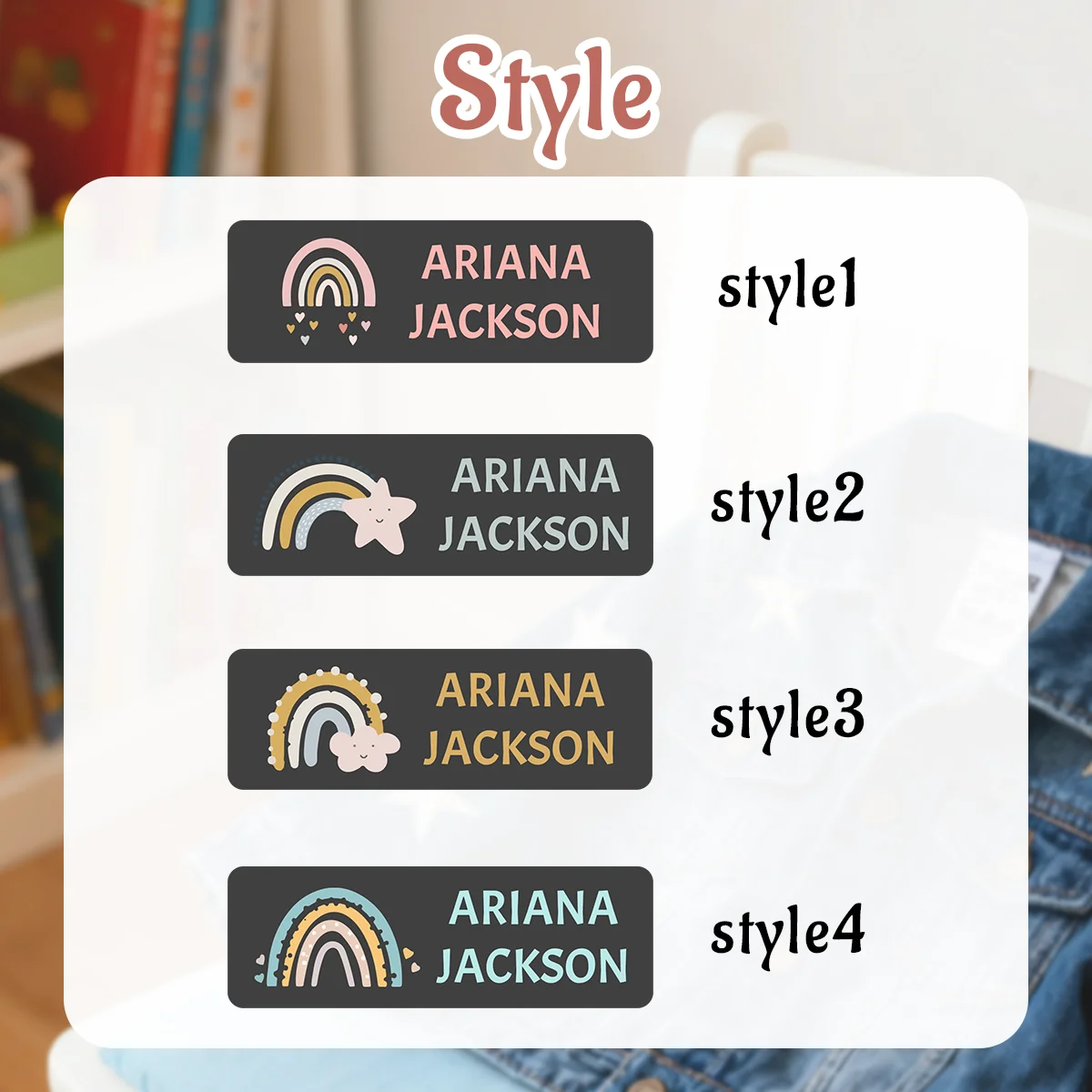 52-520Pcs Custom Name Waterpro - огляд і ціна Baby Nursery Labels