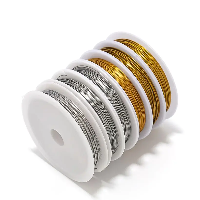 0.3-1mm drut ze stali nierdzewnej frezowanie liny przewód nici wędkarskie sznurek dla DIY naszyjnik bransoletki elementy do wyrobu biżuterii