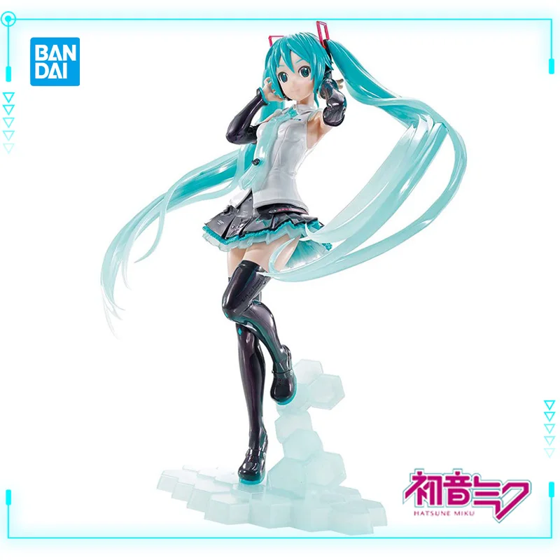 

Bandai оригинальная фигурка Vocaloid Hatsune Miku с подъемом LABO V4X, коллекции в сборе, модель игрушки, фигурки для девочек-меха