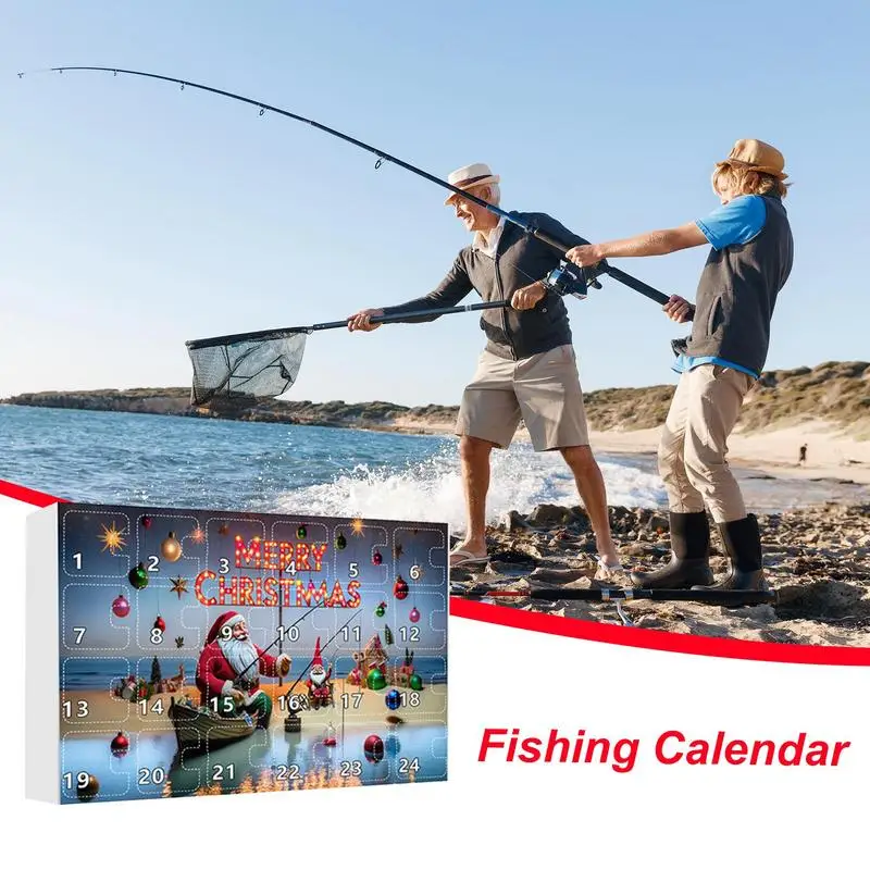 Fishing Advent Calendars Christmas Freshwater Bass Baits Fishing Tackle Advent Calendars 24 Days Countdown Calendar For Fishing