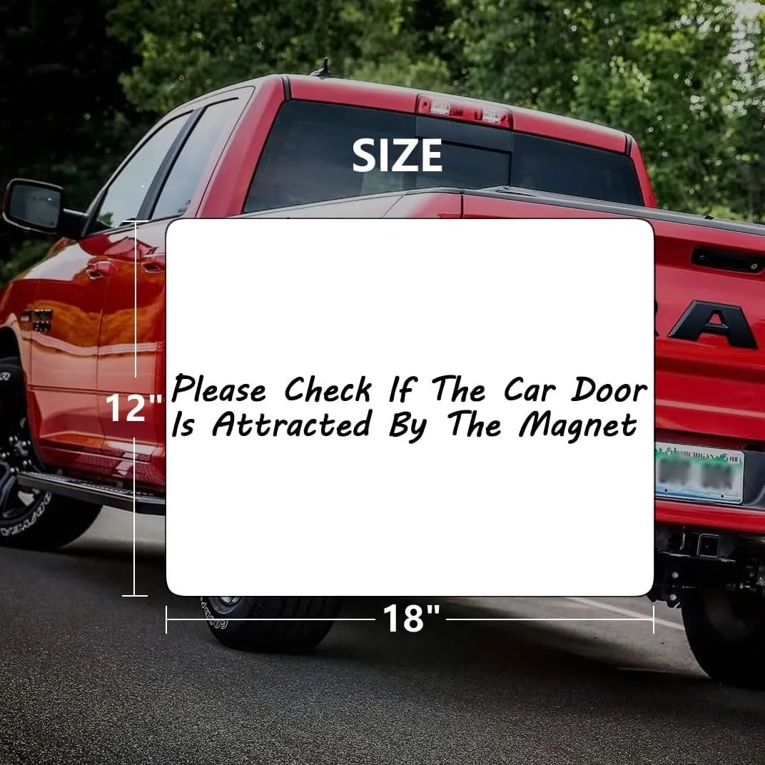 Magnetic Vehicle Sign, DIY Advertise Business, Cover Company Logo, Personalized Magnet Decal, Rounded Corners, Dry Erase