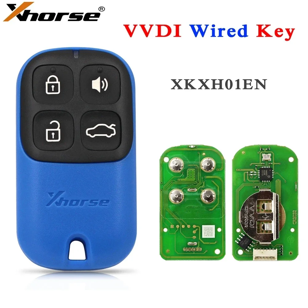 5PCS Xhorse VVDI Universal Wire Key Garage Door Remote Control XKXH00EN XKXH01EN XKXH02EN XKXKH03EN XKXH04EN XKXH05EN 4 Buttons