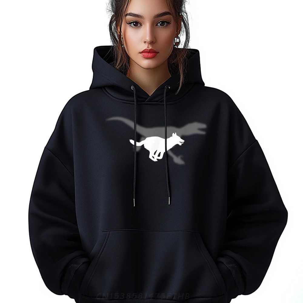 

Belgian Malinois Velociraptor Maliraptor Running Vintage Christmas Round Neck Youth Hoodies Coat Graphic Long Sleeve Hoodies
