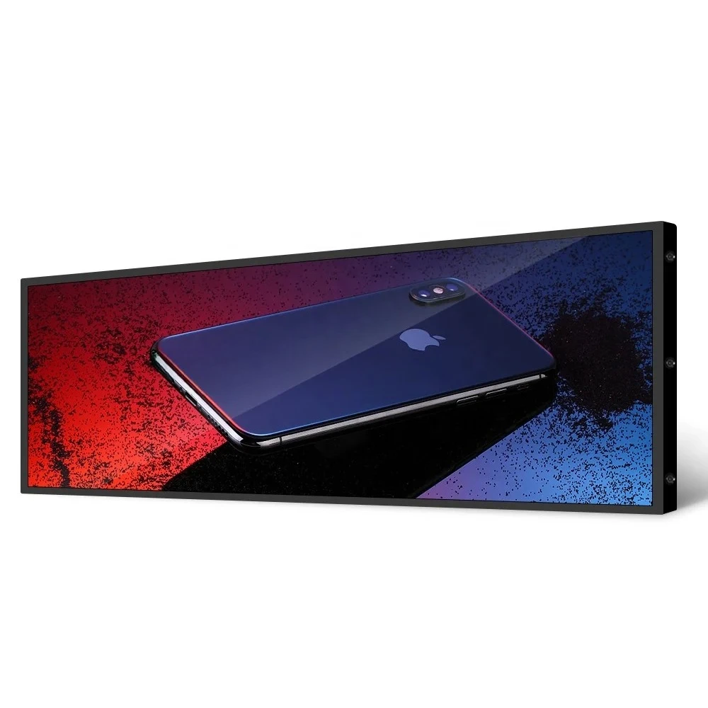 

Shelf Edge Supermarket Display Stretched Bar Type Digital Sinage Lcd Android Advertising Screen
