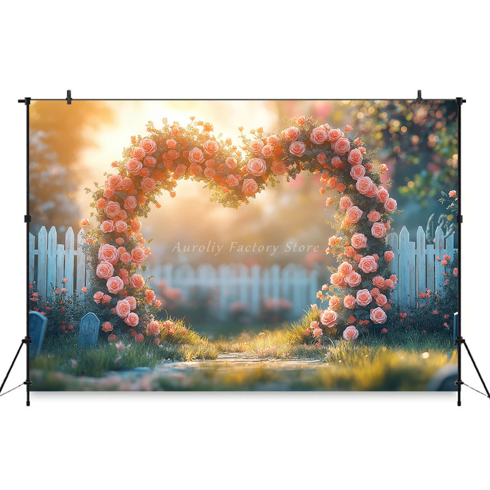 Arch Spring Floral Backgrounds Kids Adult Birthday Party Photography Decor Easter Flower Wedding Maternity Photo Backdrop Banner
