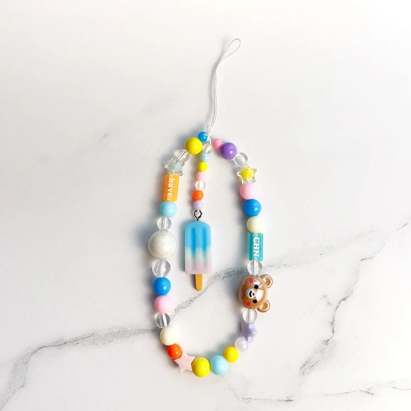 Handy kette Perlen Mode bunte Multi-Style-Tasche Anhänger Kleidung Trend Accessoires männliche und weibliche Studenten einfach