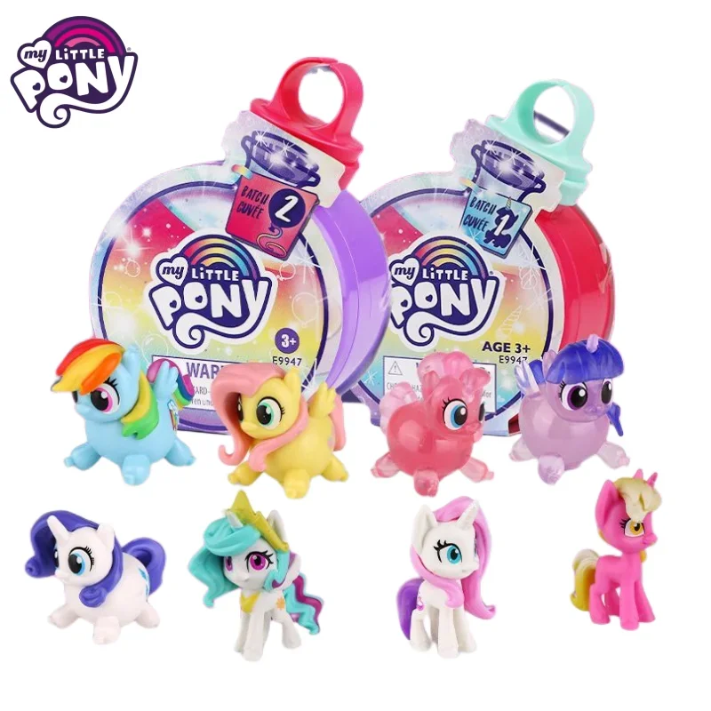 My Little Pony Twilight Sparkle Anime Peripheral Kawaii Cute Cartoon Hand-made Blind Box Ornament Magic Bottle Surprise Gift Box