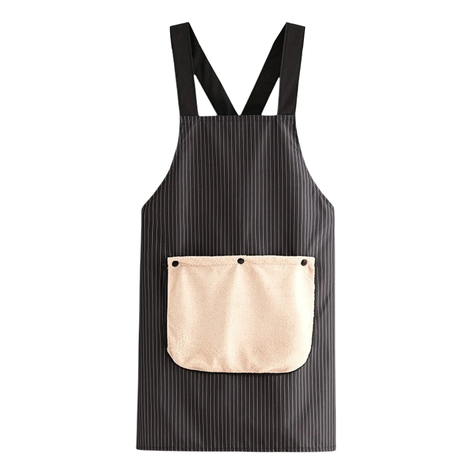 Waterproof Cooking Apron with 2 Removable Towel Pockets Comfortable Easy To Clean for Men & Women Cooking Baking Grilling BBQ