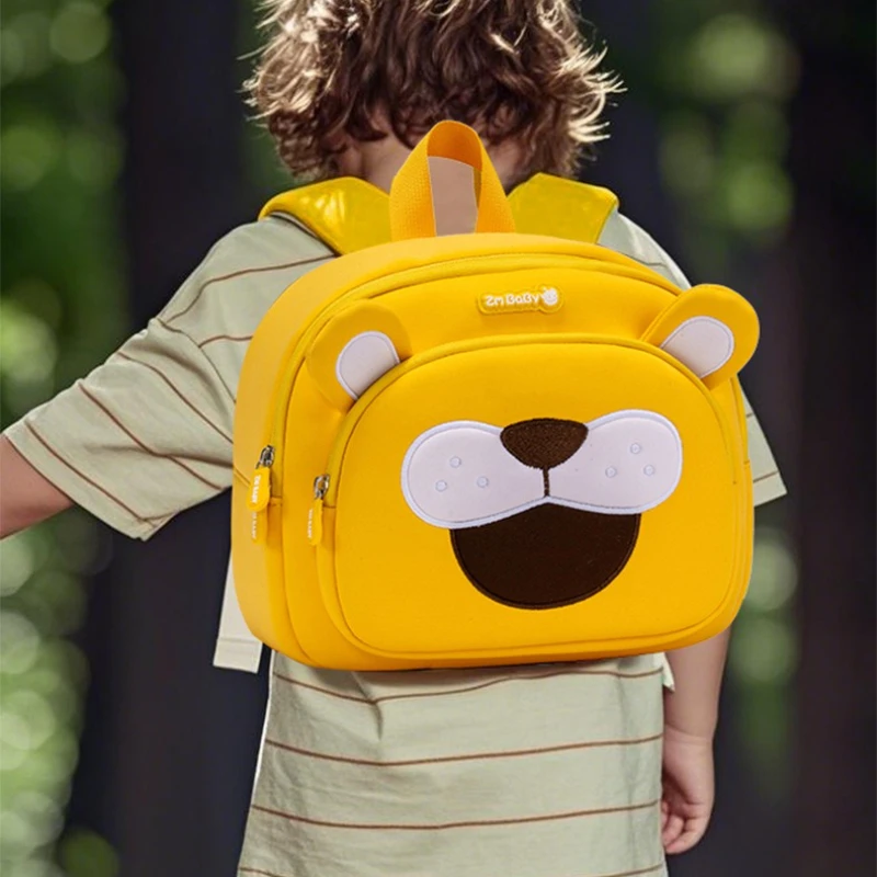 

Детский рюкзак с рисунком кролика, школьная сумка с милым львом для мальчиков 1-6 лет, легкие сумки для детского сада, Mochilas Escolares