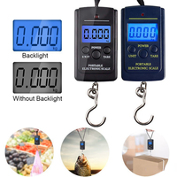 Portable 40Kg 10g Hanging Scale Digital Scale BackLight Electronic Fishing Travel Pocket Scale Luggage Scales Weights Tool