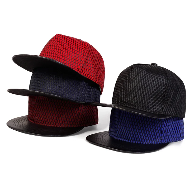 Moda tablero ligero sombrero de red sombreros de Hip Hop marea de la calle hombres y mujeres gorra plana moda Hip-hop Gorras de béisbol Gorras
