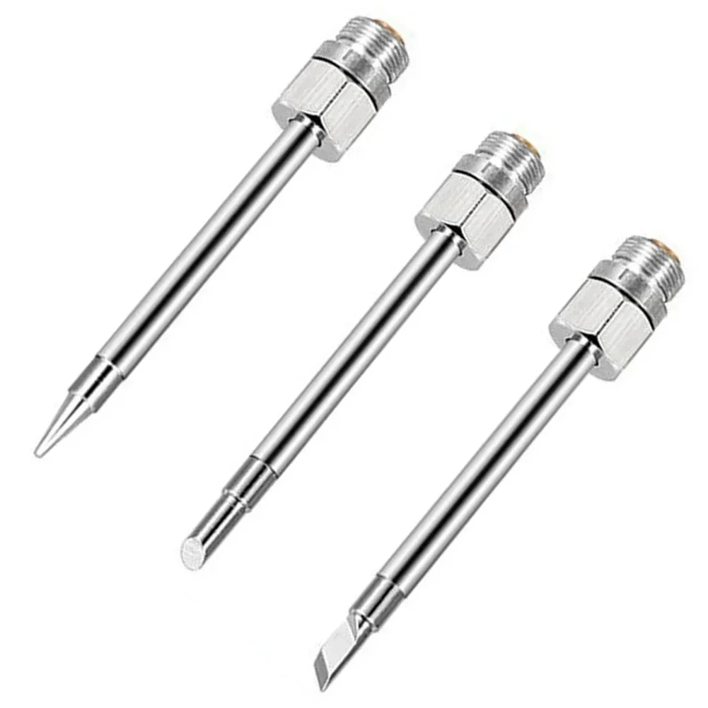 Welding Tips Soldering Iron Tip Silver Plating For USB Welding Rework Tool Parts Silver Tool 51mm Copper 510 Interface Brand New