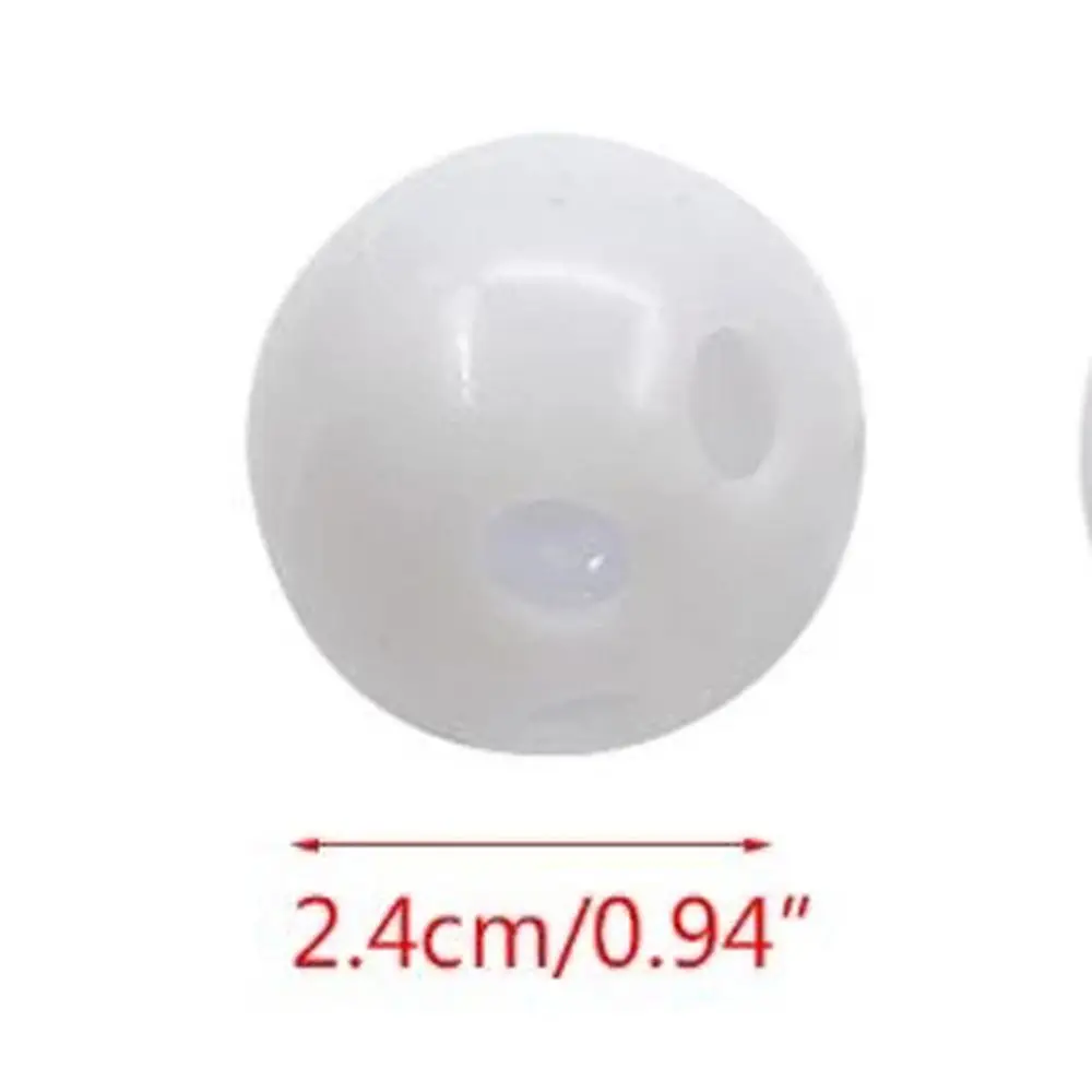 ของเล่นตลกเด็กสินค้าปลอดสารพิษ 24 มม.พลาสติกของเล่น Rattle Bell Balls Squeaker Rattle เสียงใส่เปลี่ยน