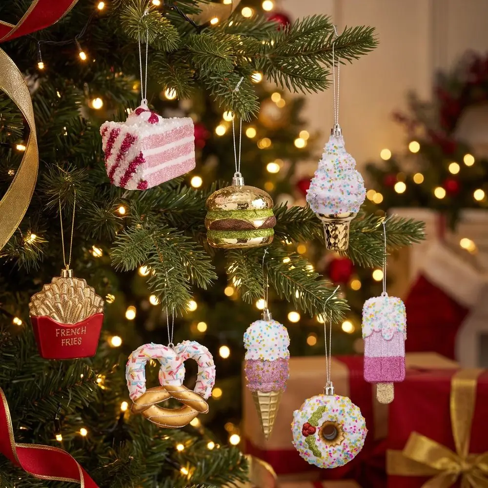 Electroplated Finish Christmas Tree Hanging Ornaments Plastic Material Shiny Metallic Christmas Pendant Bauble