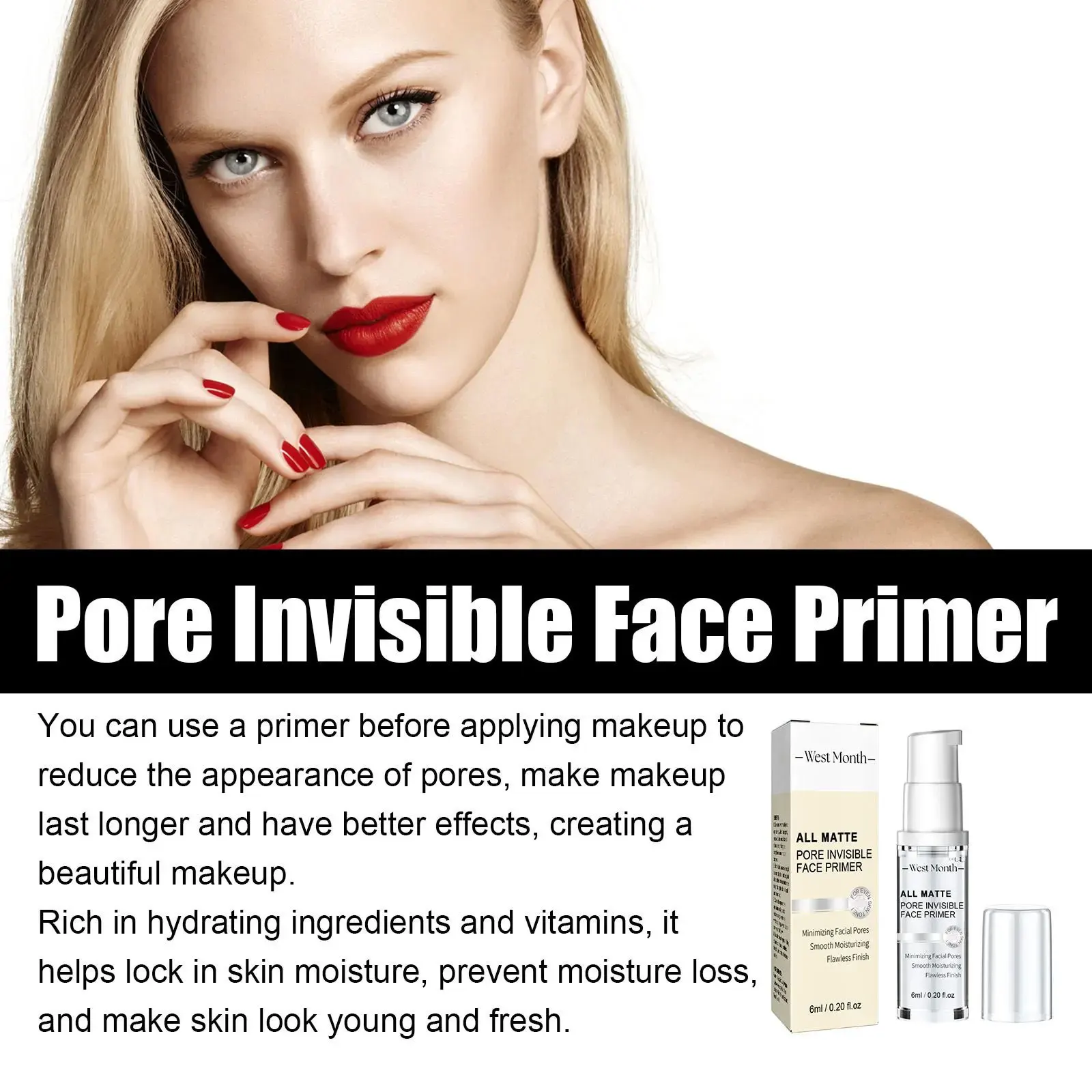 Gezichtsmake-up Primer Basis Concealer Oliecontrole Lichtgewicht Houd helder onder de foundation Verbeter de hydratatie Onzichtbare poriënprimer