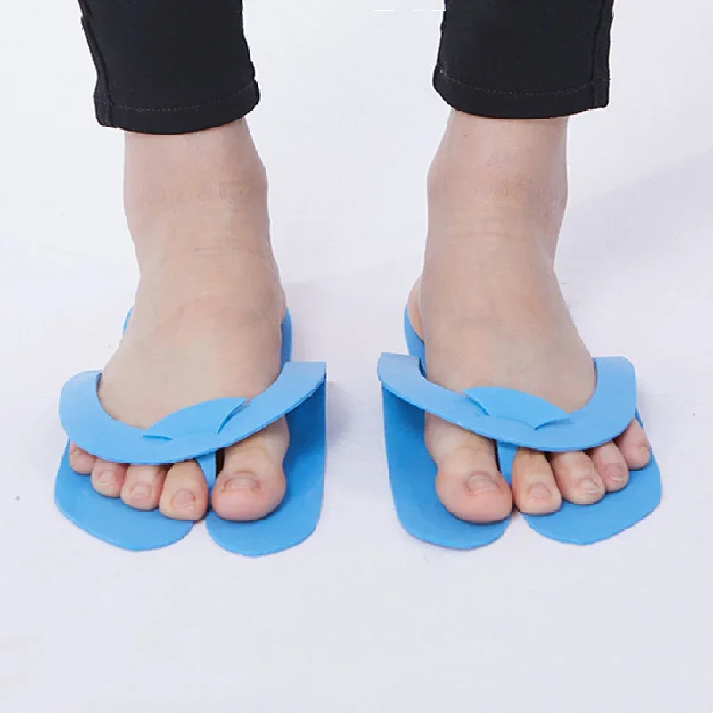 12 Pairs Uv Gel Polish  Cover Disposable Shower Sand Foot Pedicure Beach Foam Flip Flops Foot Care Beauty Slippers Universal