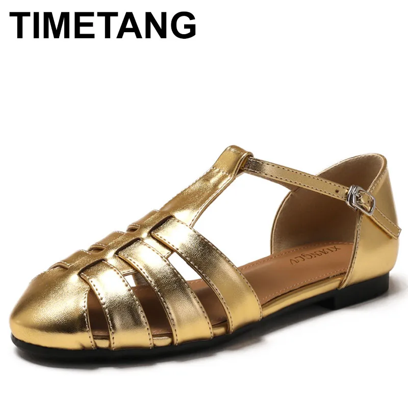 

Summer new women's cow leather narrow band braided t-strap flats sandals round toe high quality soft comfort shoes