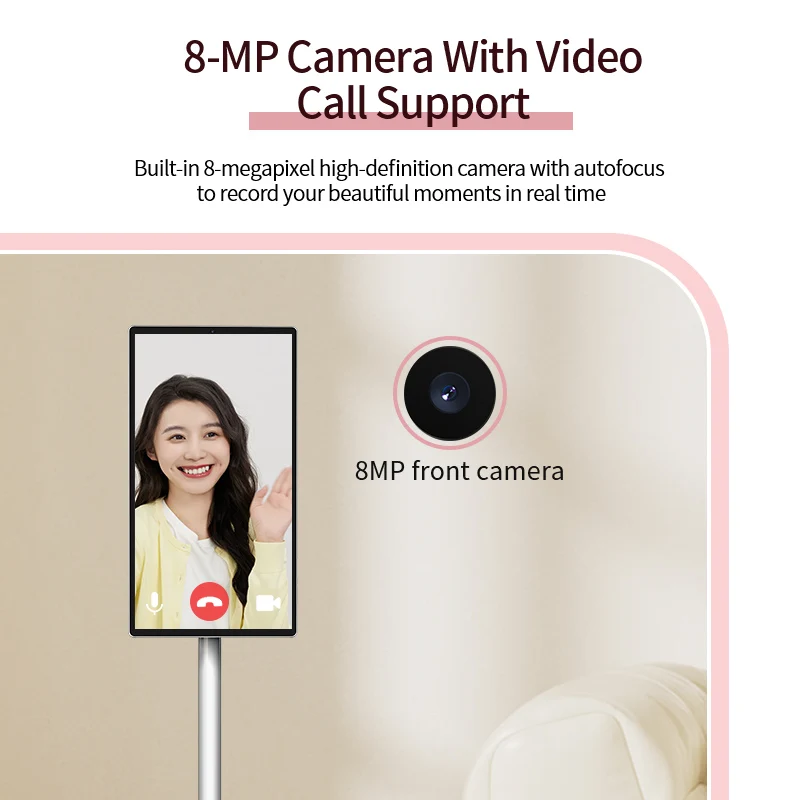 شاشة شاشة ذكية محمولة مقاس 21.5 بوصة، شاشة عرض لافتات رقمية، شاشة لمس متحركة، شاشة أندرويد 13، تلفزيون ذكي، تابلت قابل للدوران