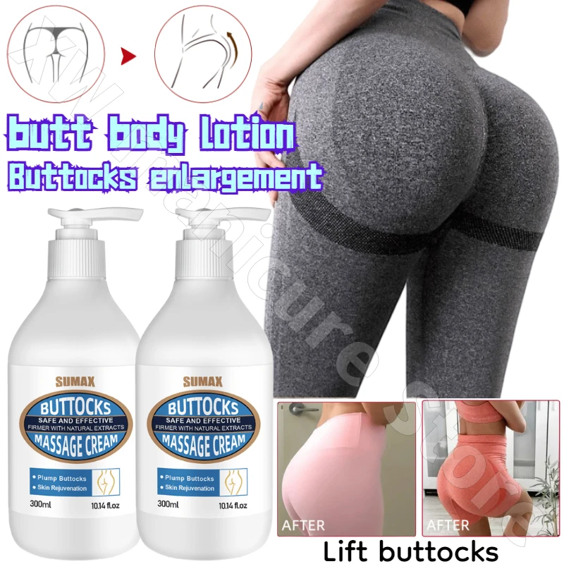 

300ml Natural Butt Cream Sexy Lifting and Enlarging Buttocks Effective Big Butt Buttocks Body Lotion Moisturizing and Firming