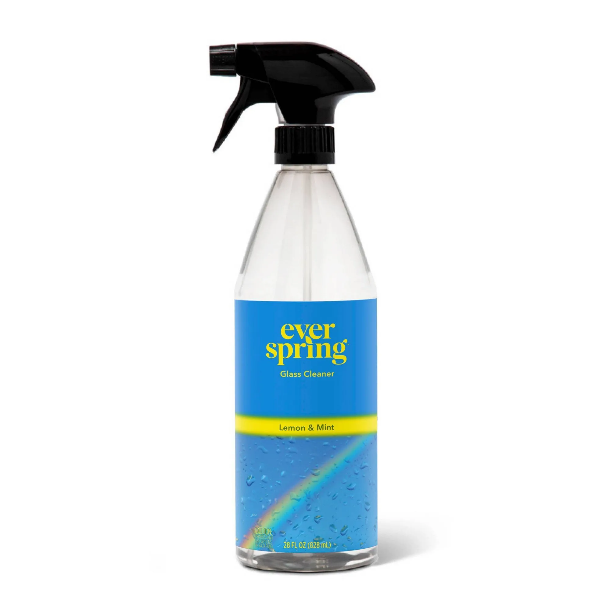Lemon Mint Scent Glass Cleaner Liquid Spray Bottle For Windows And Mirrors Streak Free Home Shine Cleaning