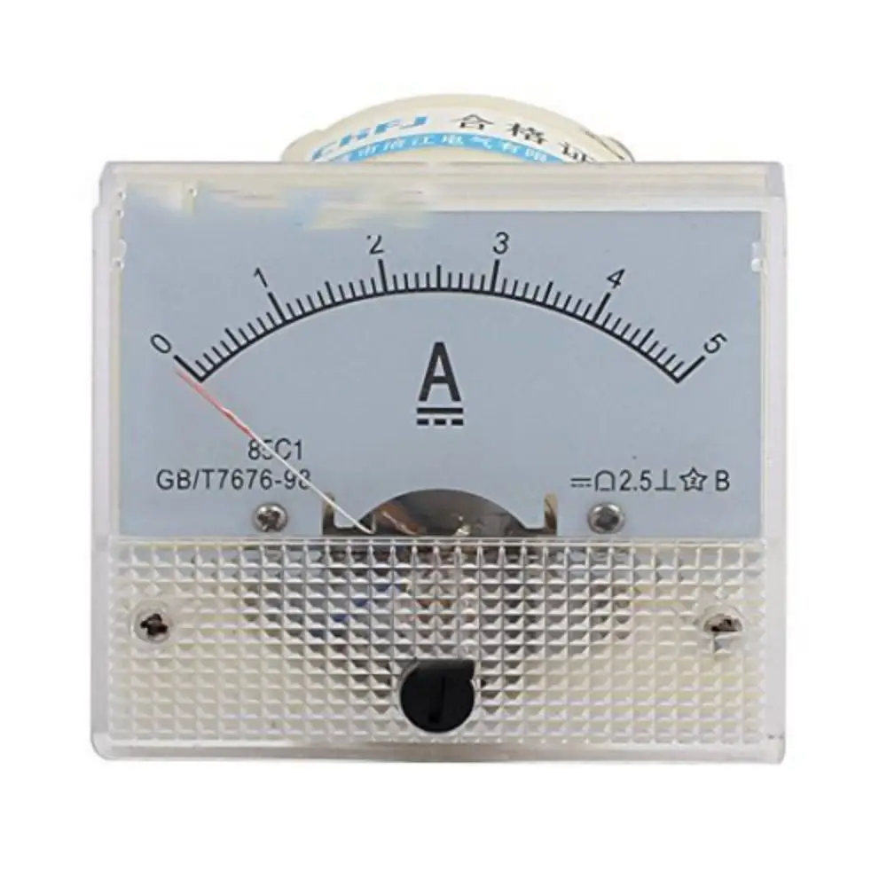 DC Analog Panel Ammeter 85C1 100uA/500uA/1mA Amp Meters Precision High Accuracy Ammeter Analog Panel Meter Milliammeter