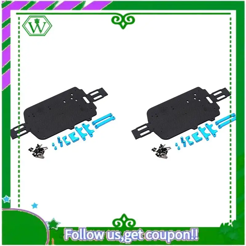 

ABIK-2X Обновление деталей шасси из углеродного волокна для Wltoys A959 A979 A959B A979B 1/18 Замена радиоуправляемого автомобиля, синий