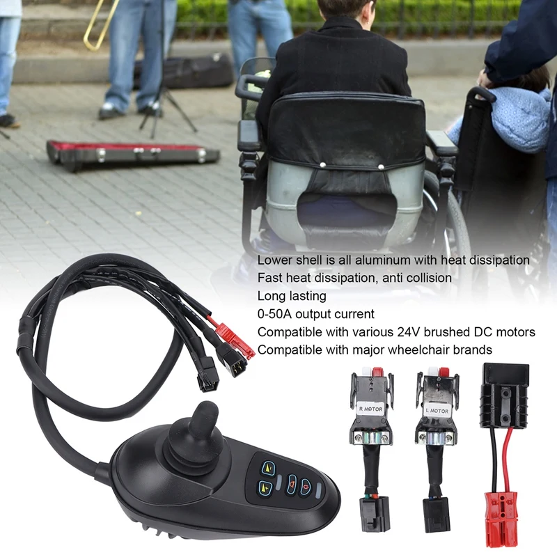 

Electric Wheel Chair Joystick Controller Replacement Brushed 4P Joystick Controller With Brake Wheel Chair Controller