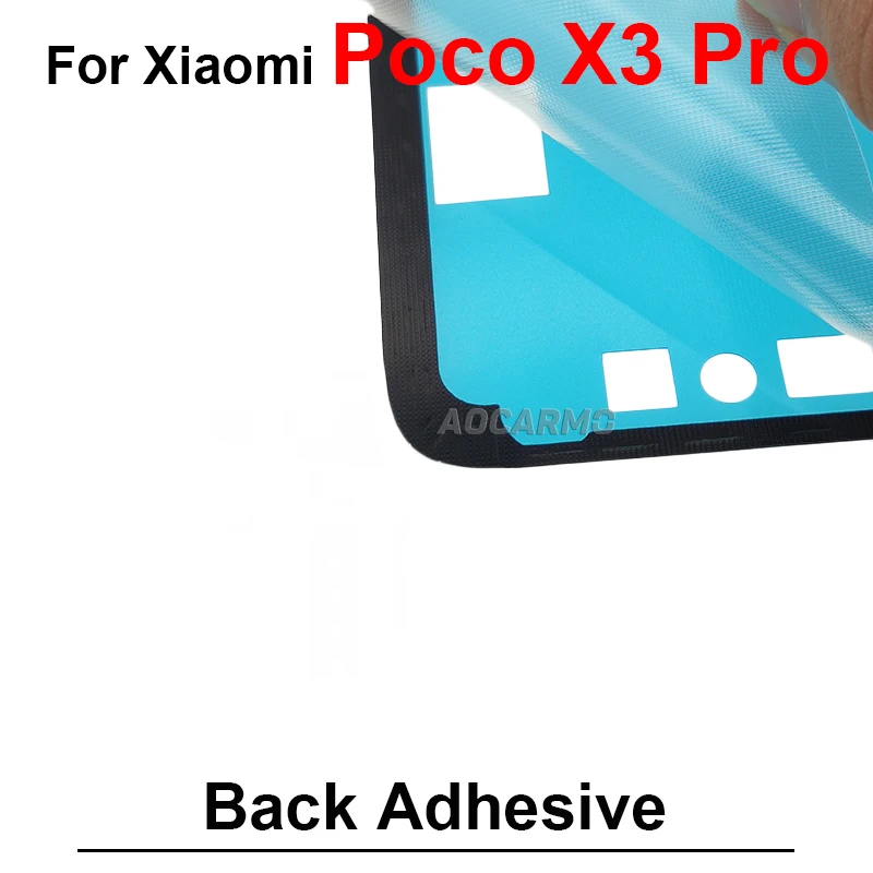 1Pcs For Xiaomi Poco X3Pro X3 Pro Rear Door Housing Sticker Back Cover Adhesive Glue