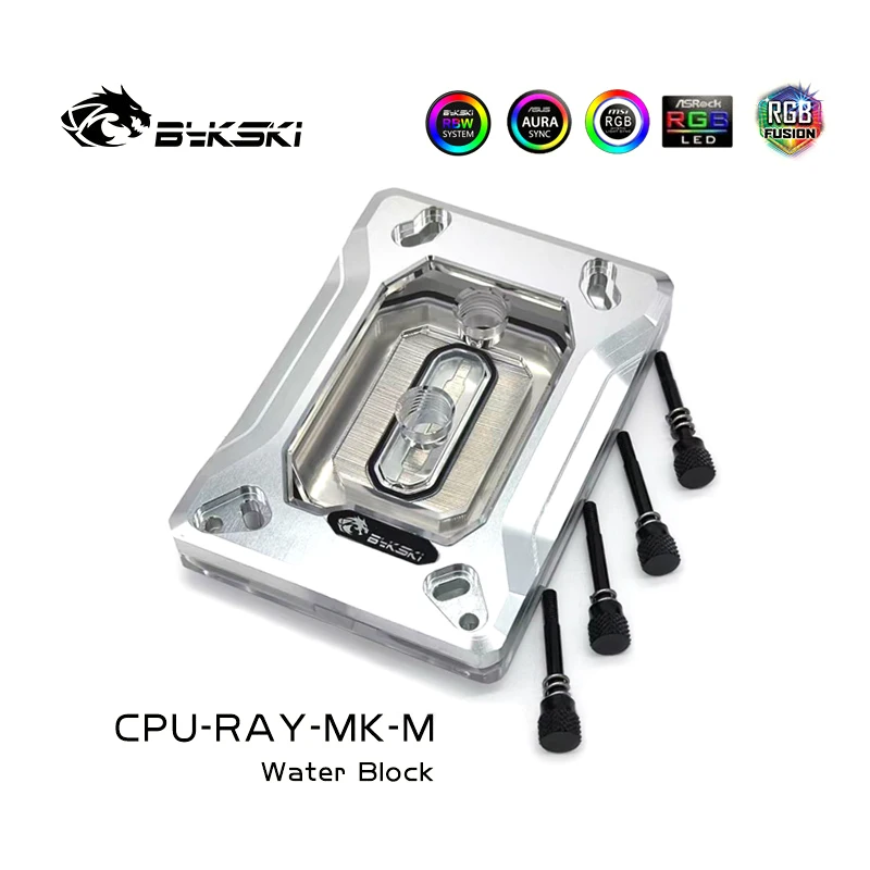 Bykski CPU Water Block Use for AMD RYZEN3000 AM3 AM4 AM5 1950X TR4 X399 X570 Motherboard / 5V 3PIN RGB Light /Copper Radiator — zdjęcie 5