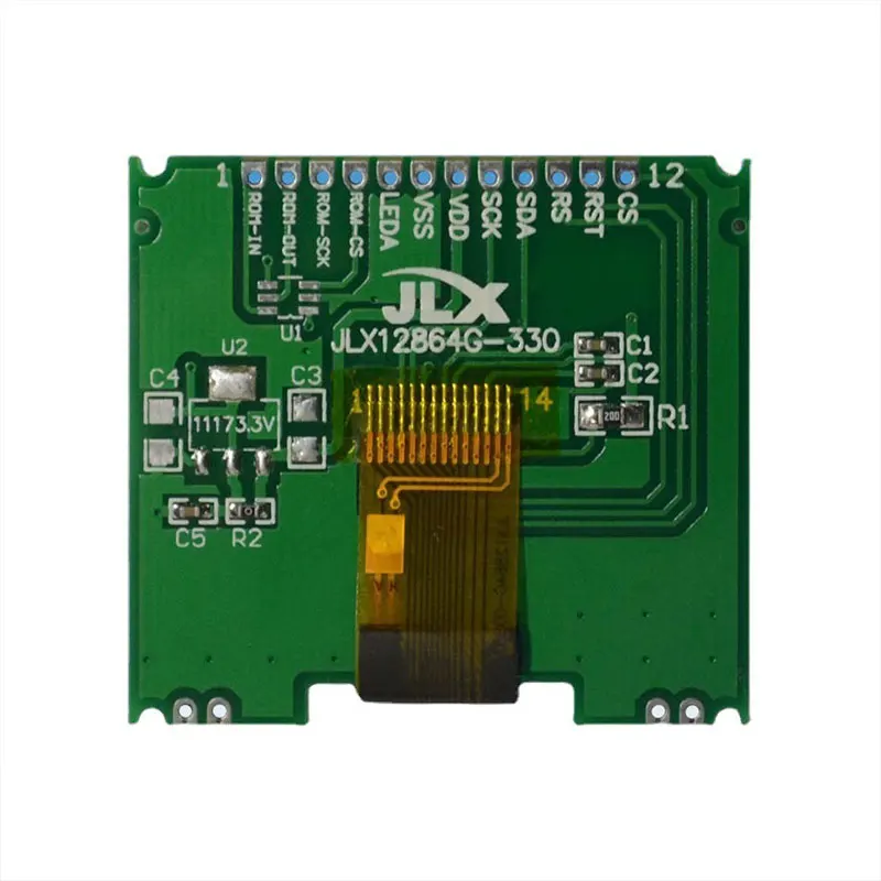 Module LCD COG sans bibliothèque de lettres, 64G-330-PN,12864, 3.3V, 5V, 5 pièces