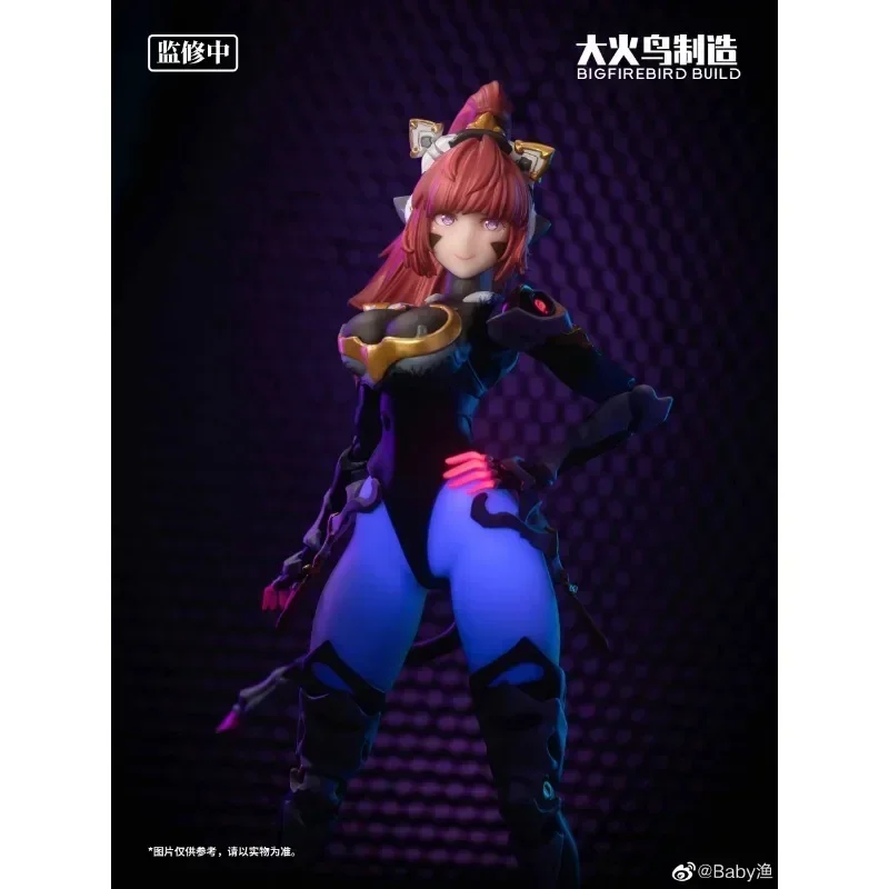 Op voorraad Grote Firebird Build Transformatie Wetenschap Kat Dame Team Zonnebloem 001 Model Kinderen cool speelgoed Pak Meisje Legering Cadeau