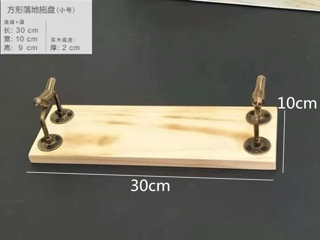 Wrought Iron Wooden Cake Stand Desktop Dessert Plate Multi-layer Pan Snack Tray Pallet Display Decorative Rack