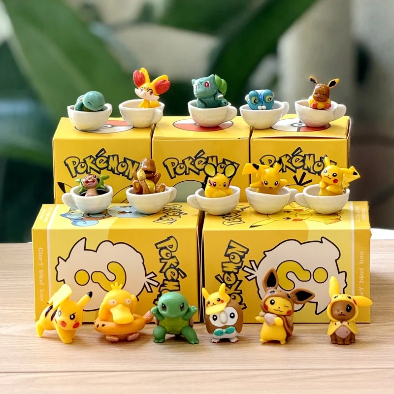 6-8 pcs/set Pok é mon Action Dolls mini series Pikachu figure Anime Models Desktop Decorations Pok é mon Toys Birthday Gifts